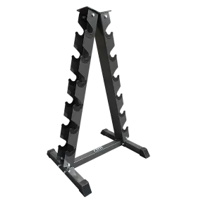 14-Gauge Steel Vertical Dumbbell Rack, 12 Slots, Chrome