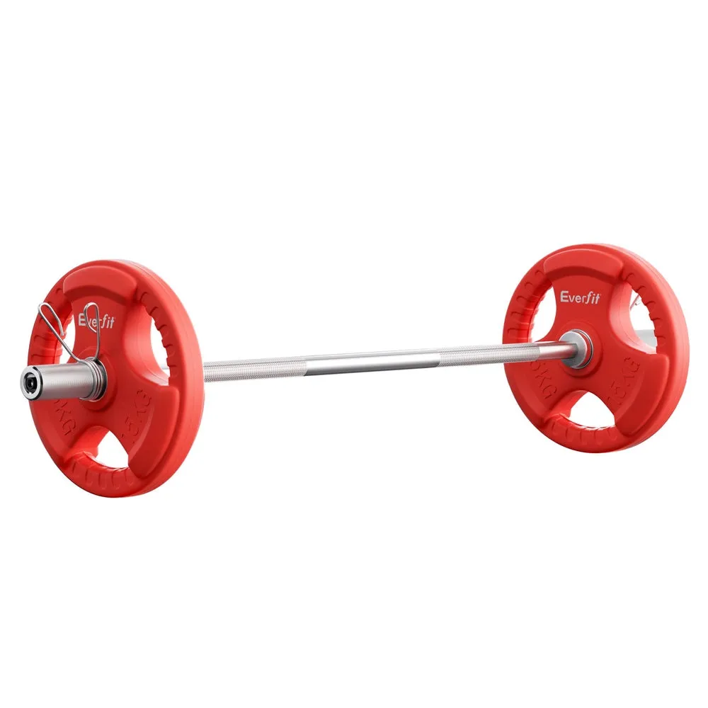 150kg Capacity Weightlifting Barbells Set - Everfit