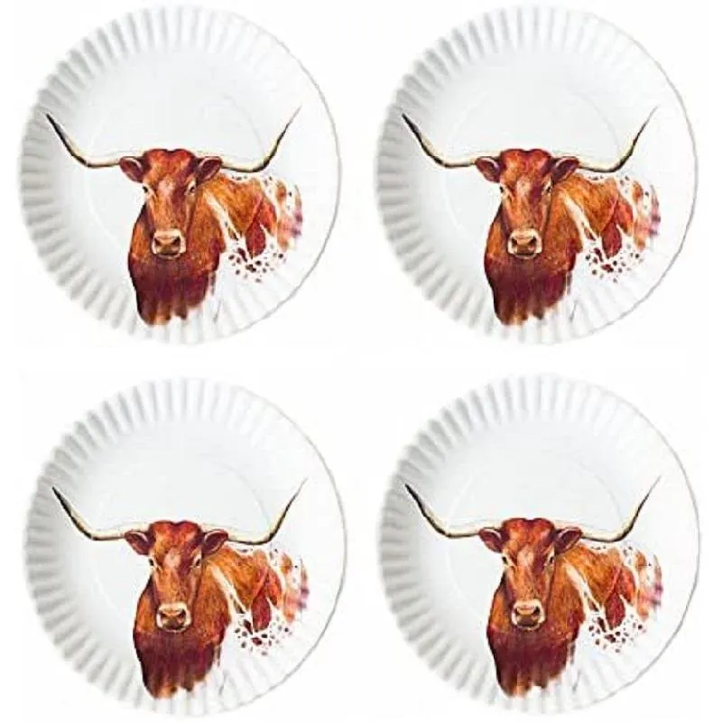 180 Degrees 9” Melamine Longhorn Plate Set