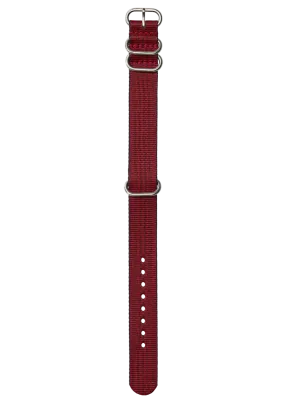 20mm Nylon #TIDE One Piece Band - Red / Black