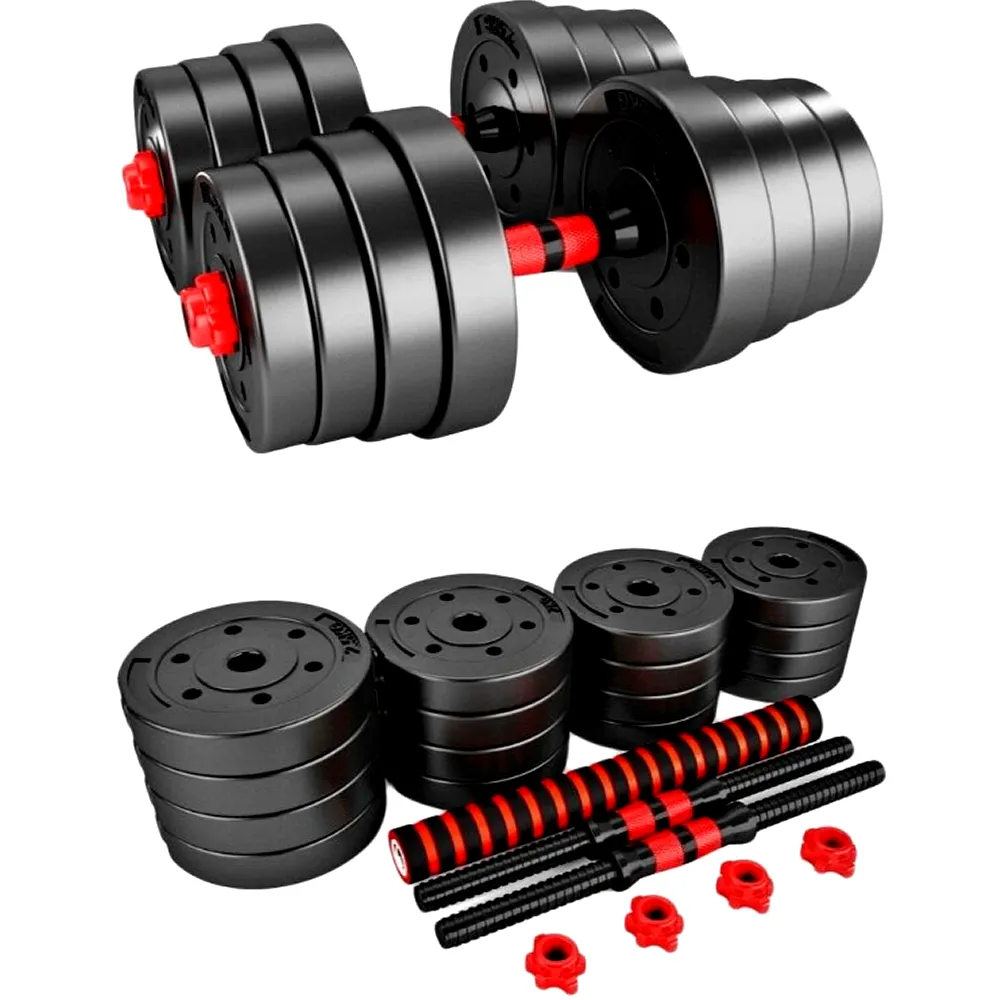 40Kg Adjustable Rubber Dumbbell Weight Set