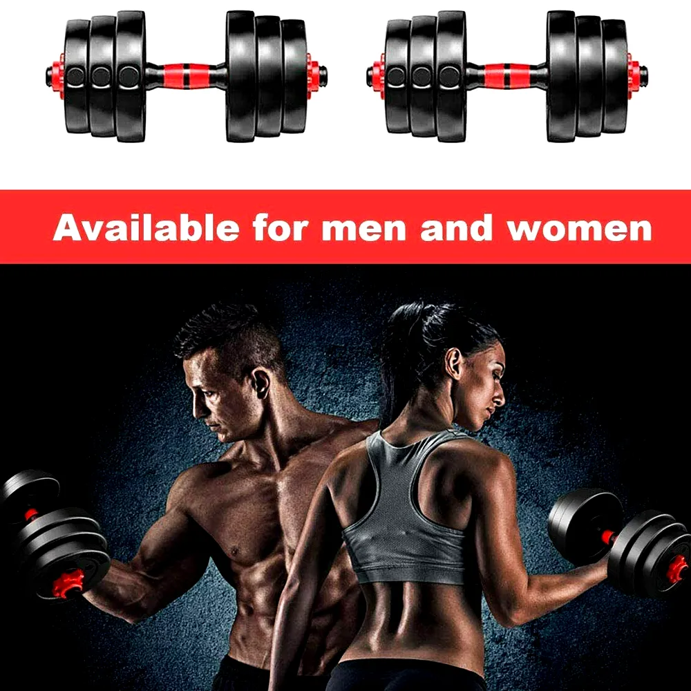 40Kg Adjustable Rubber Dumbbell Weight Set