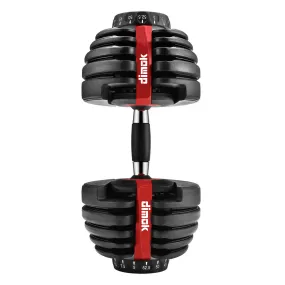 52.5 lb dimok Adjustable Dumbbell Weights (Plates Anti-Slip Handle - Home Gym Exercise Full Body Workout (Single)