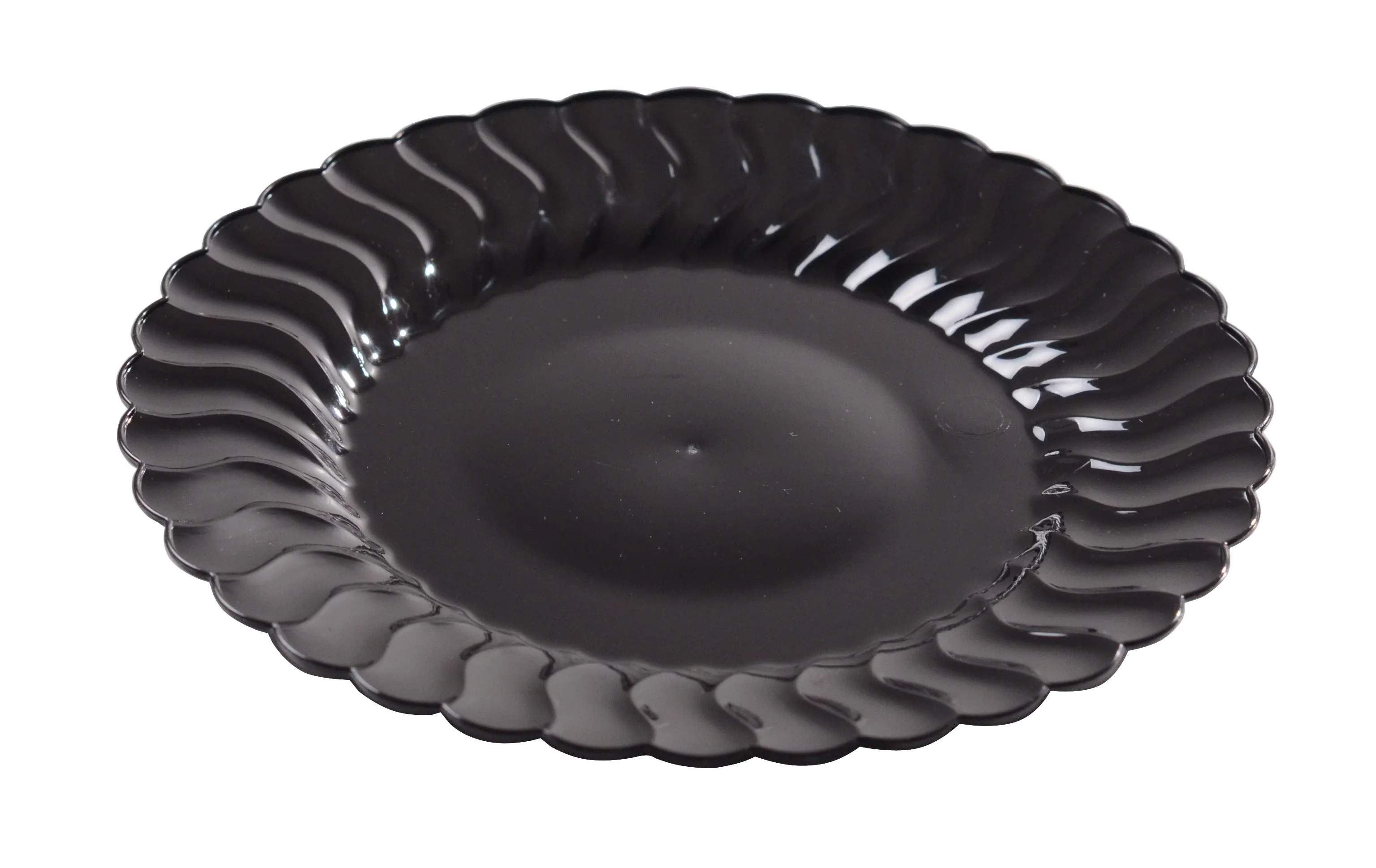 6" Plastic Plate (Fineline Flairware Collection)-180/CS