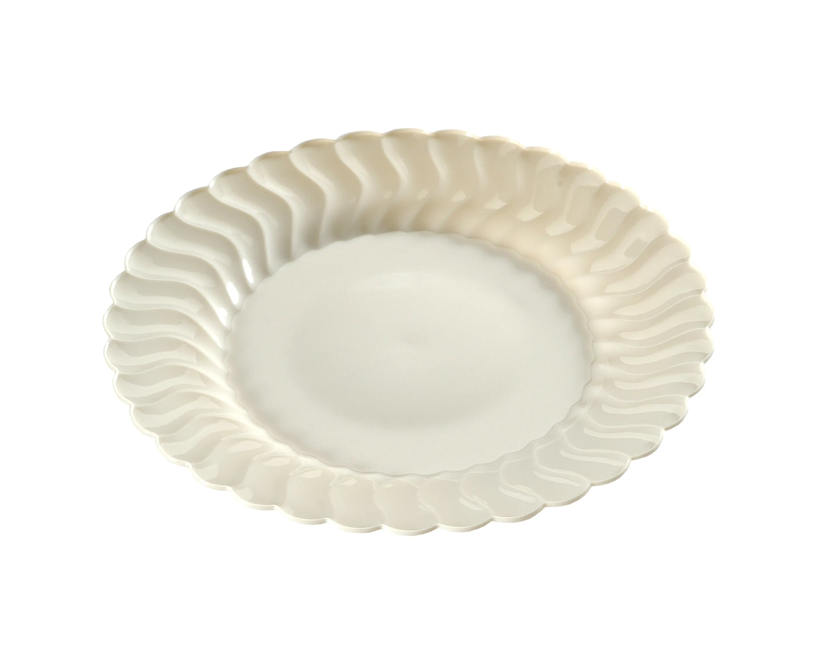 6" Plastic Plate (Fineline Flairware Collection)-180/CS