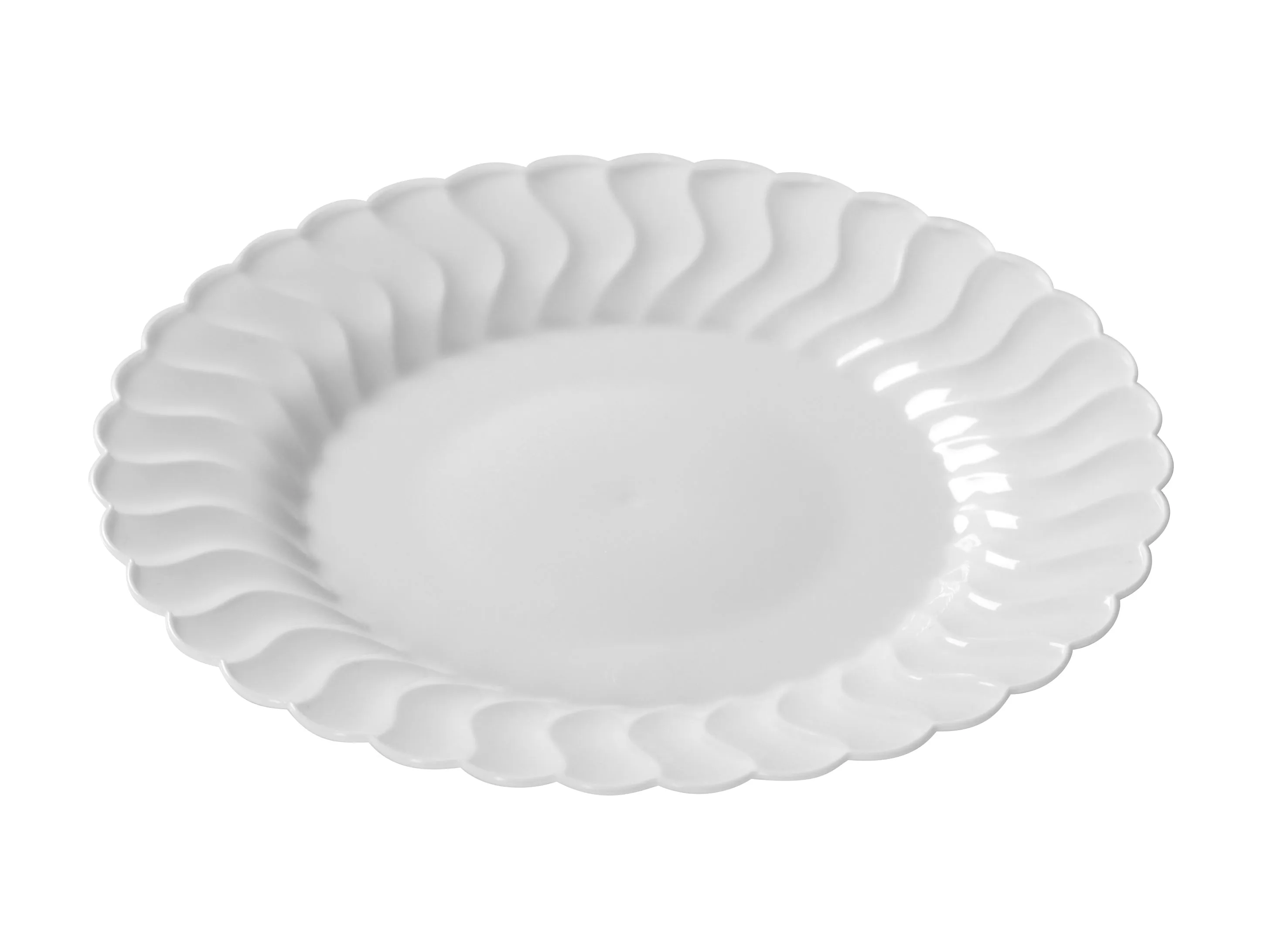 6" Plastic Plate (Fineline Flairware Collection)-180/CS