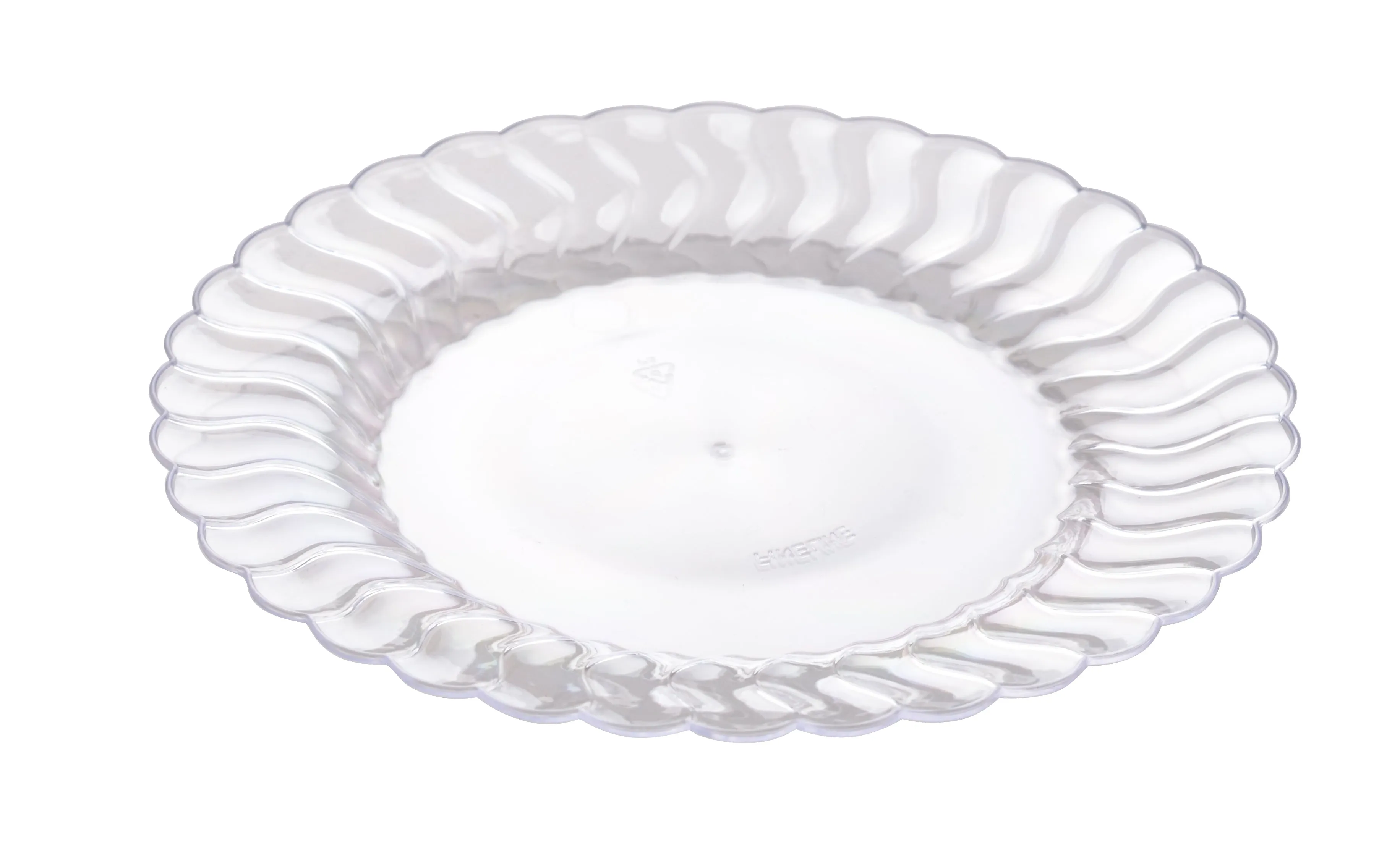 6" Plastic Plate (Fineline Flairware Collection)-180/CS