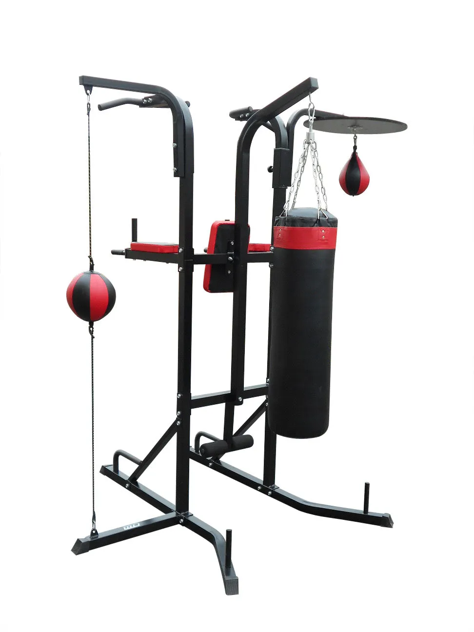 Durable 3-in-1 Boxing Station Stand with Punching Bag