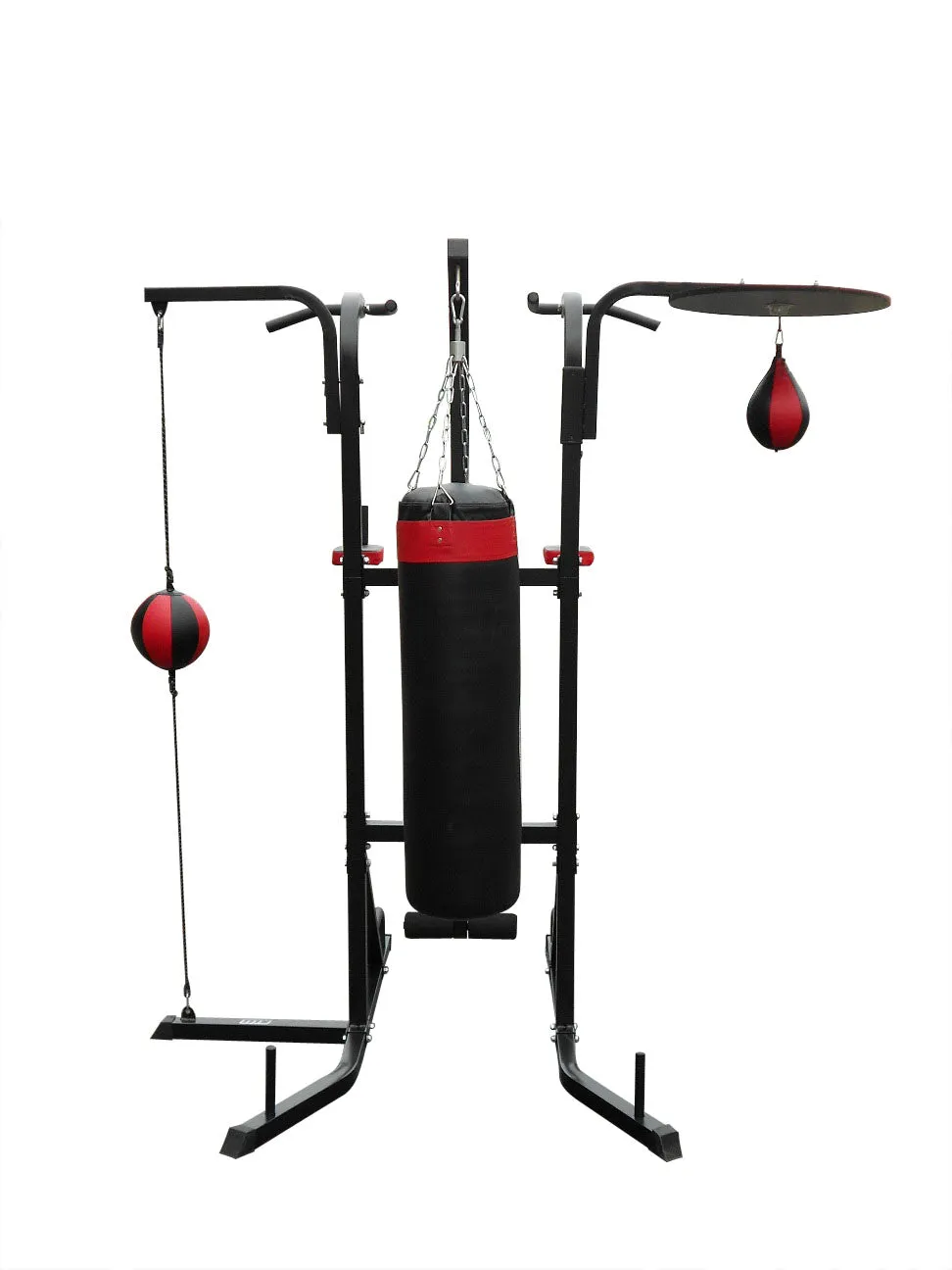 Durable 3-in-1 Boxing Station Stand with Punching Bag