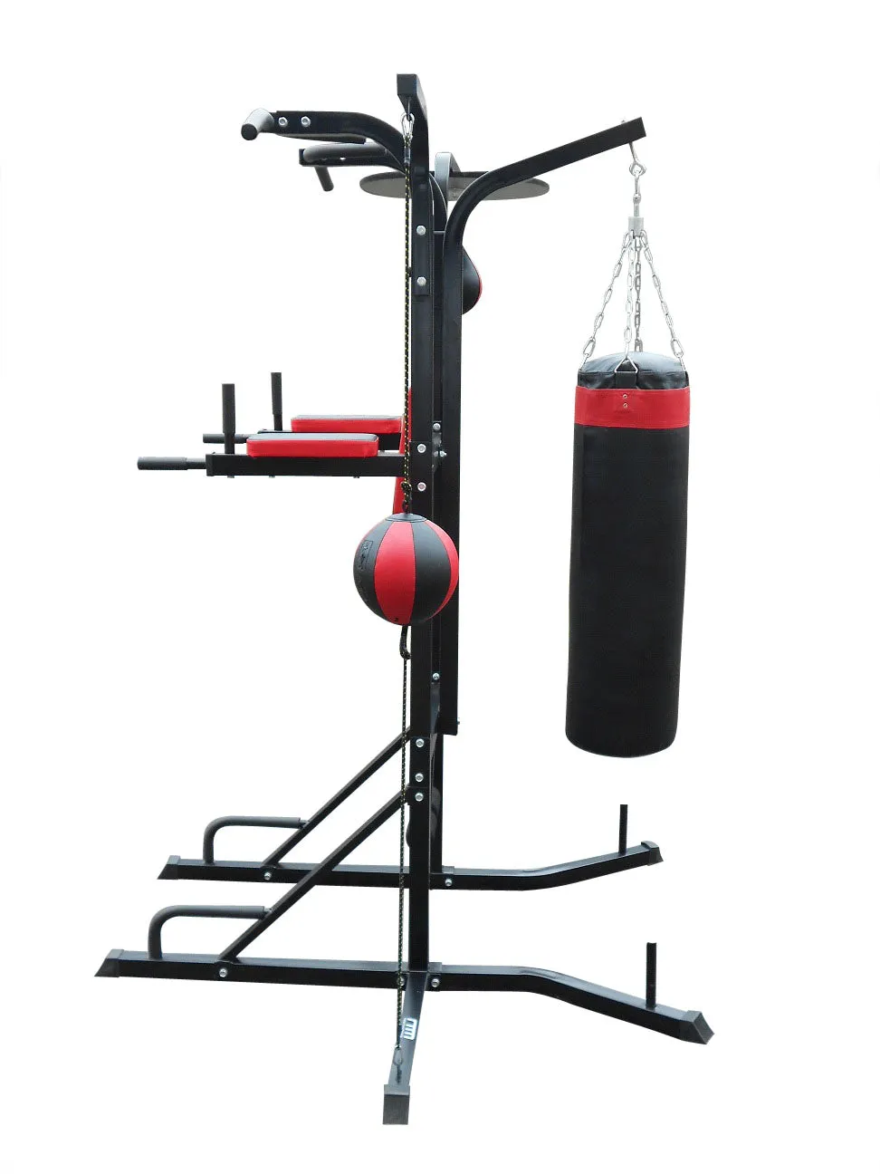 Durable 3-in-1 Boxing Station Stand with Punching Bag