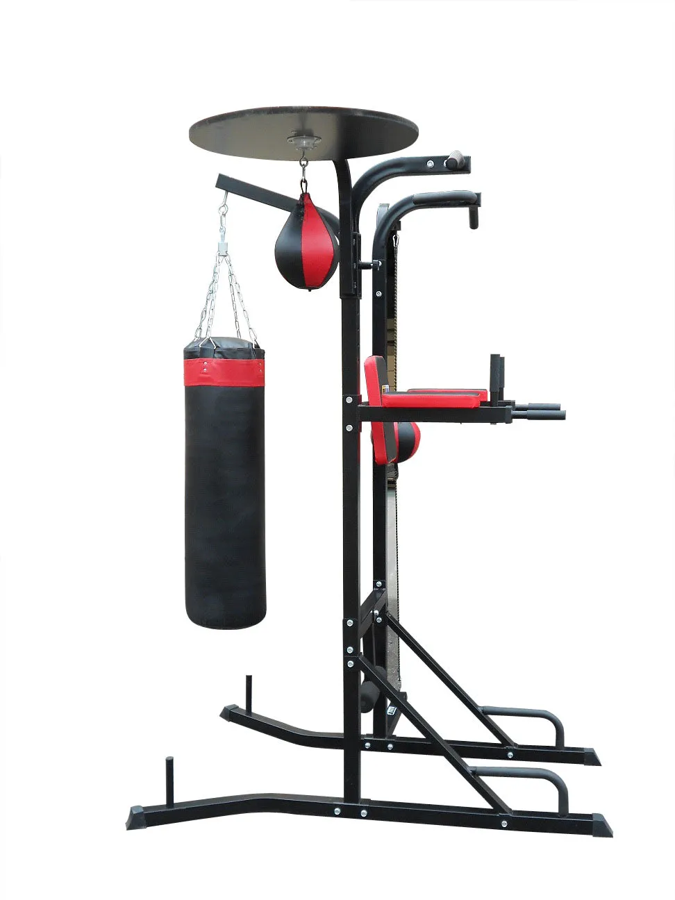 Durable 3-in-1 Boxing Station Stand with Punching Bag