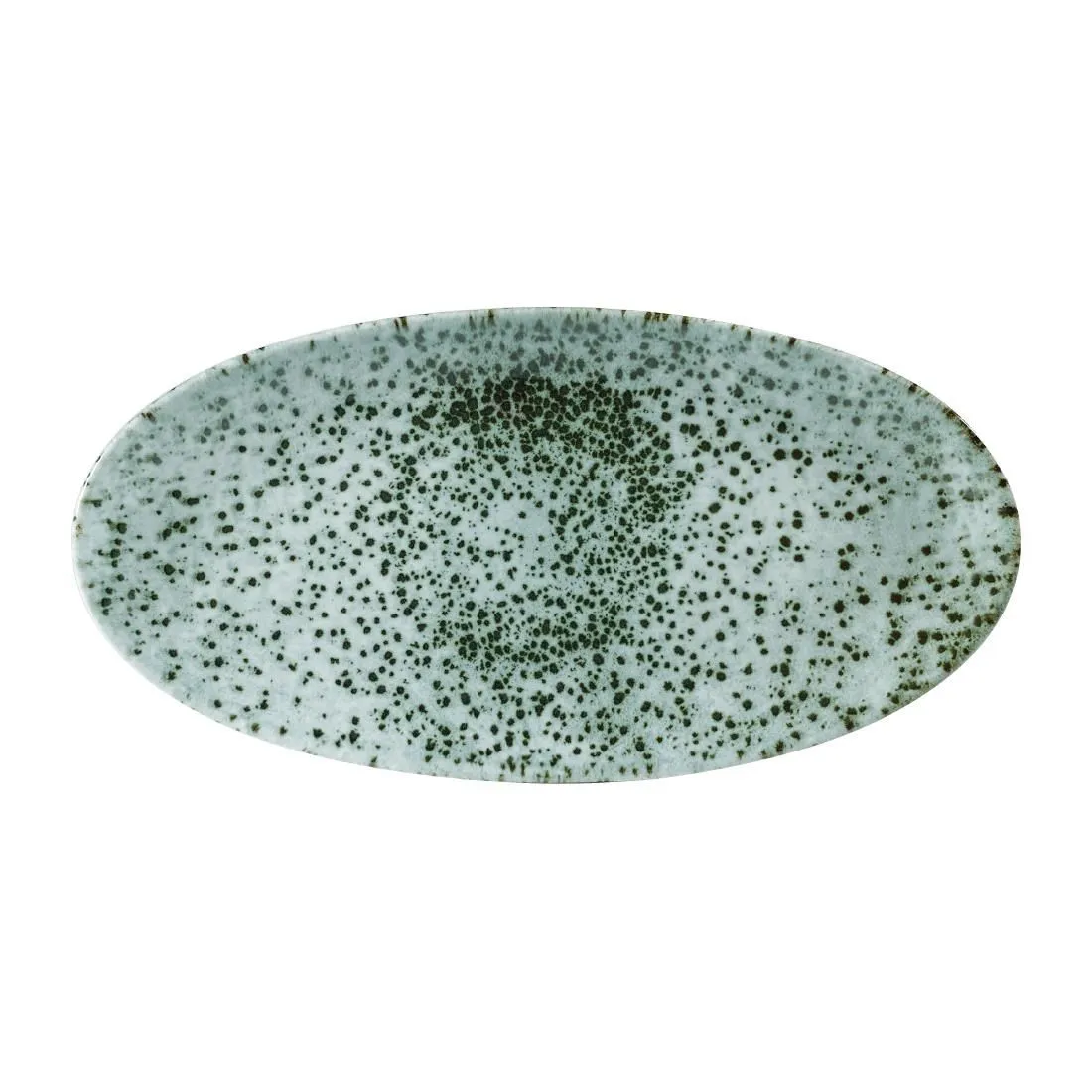 FA507 Churchill Mineral Oval Chef Plates Green 173 x 347mm (Pack of 6)