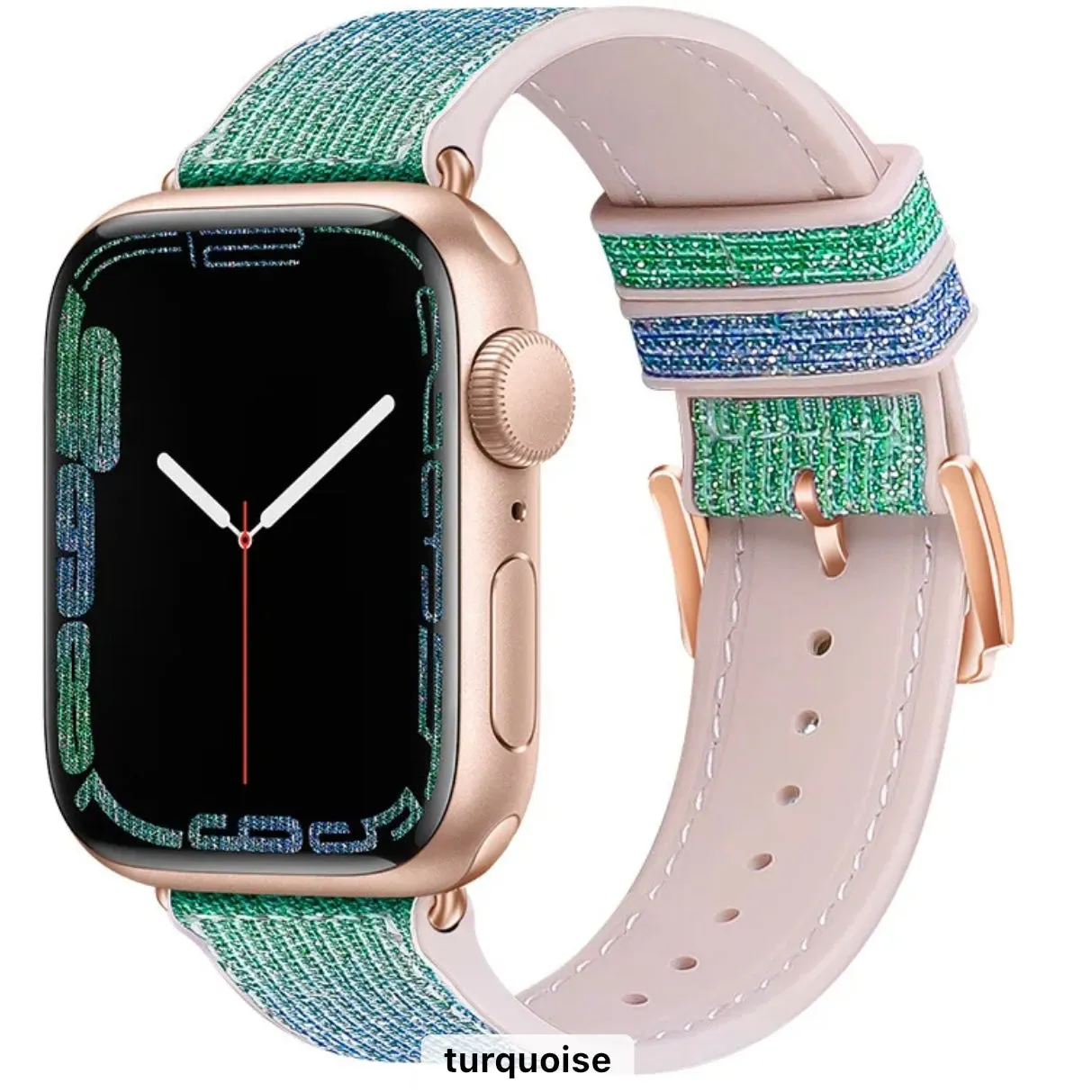 Glittering Prism Silicone Sports Band For Apple Watch Multiple Colors Available