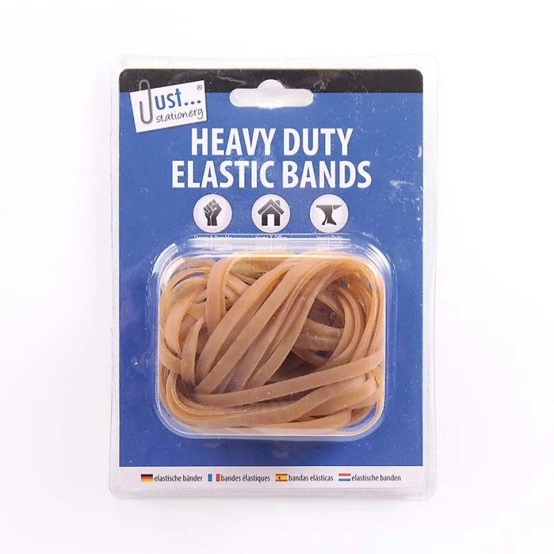 Heavy Duty Elastic Bands - Strong Thick Rubber Office Stationery Supplies