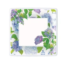 HYDRANGEAS AND PORCELAIN SALAD/DESSERT PAPER PLATES