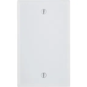 Leviton 1-Gang Standard Thermoset Blank Wall Plate, White