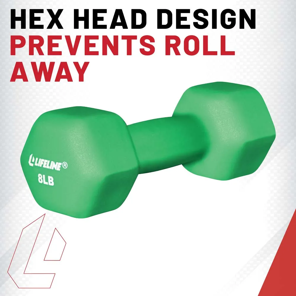 Lifeline Hex Neoprene Dumbbell