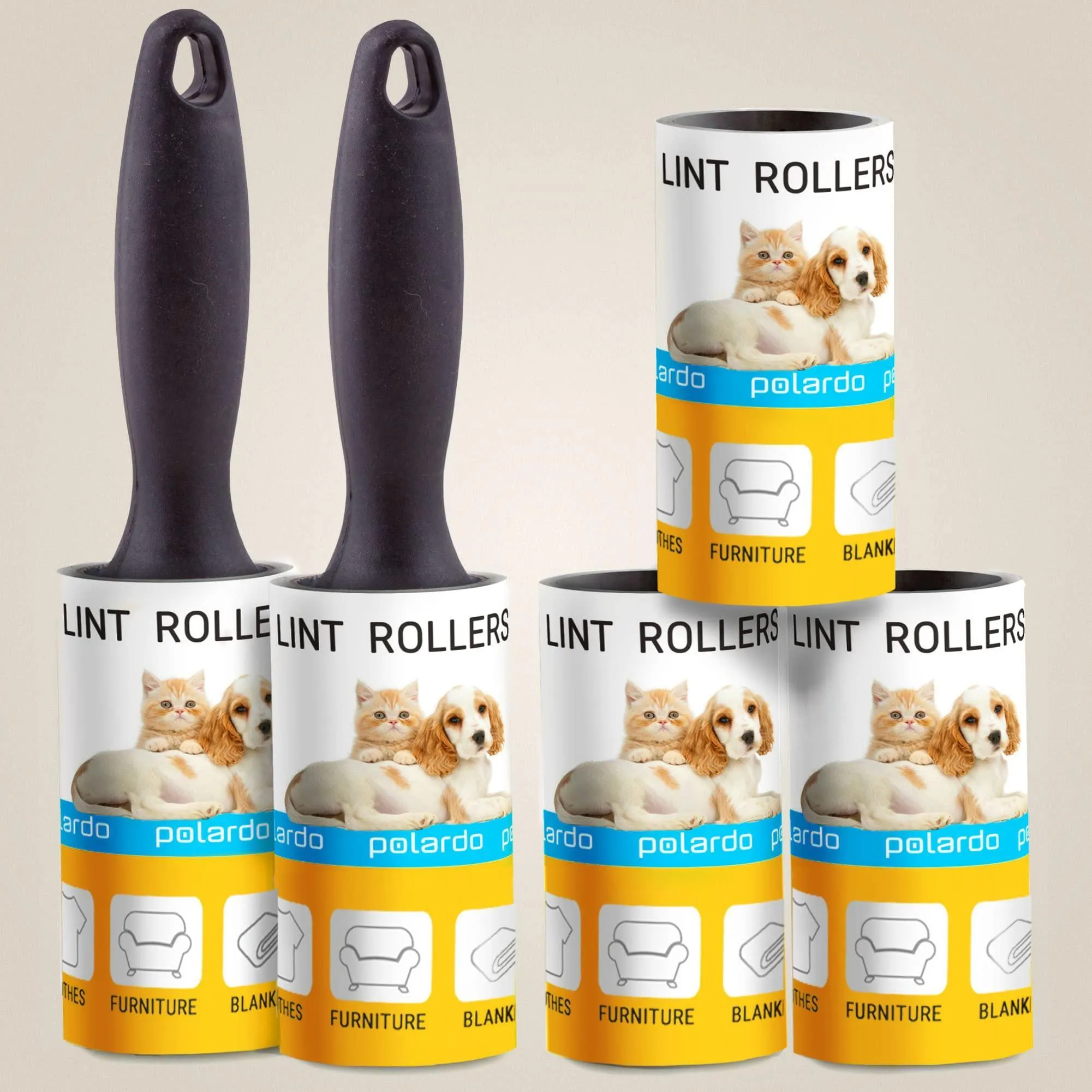 Lint Rollers for Pet Hair Sticky Remover for Couch Clothes Furniture