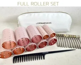 Lorna Evans Pro set Velcro rollers (Pink)