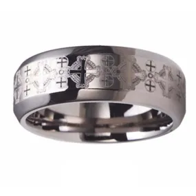 MEN'S TITANIUM " CROSS" BAND