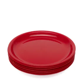 Mihaya Dinner Plate (Red) - Set Of Six