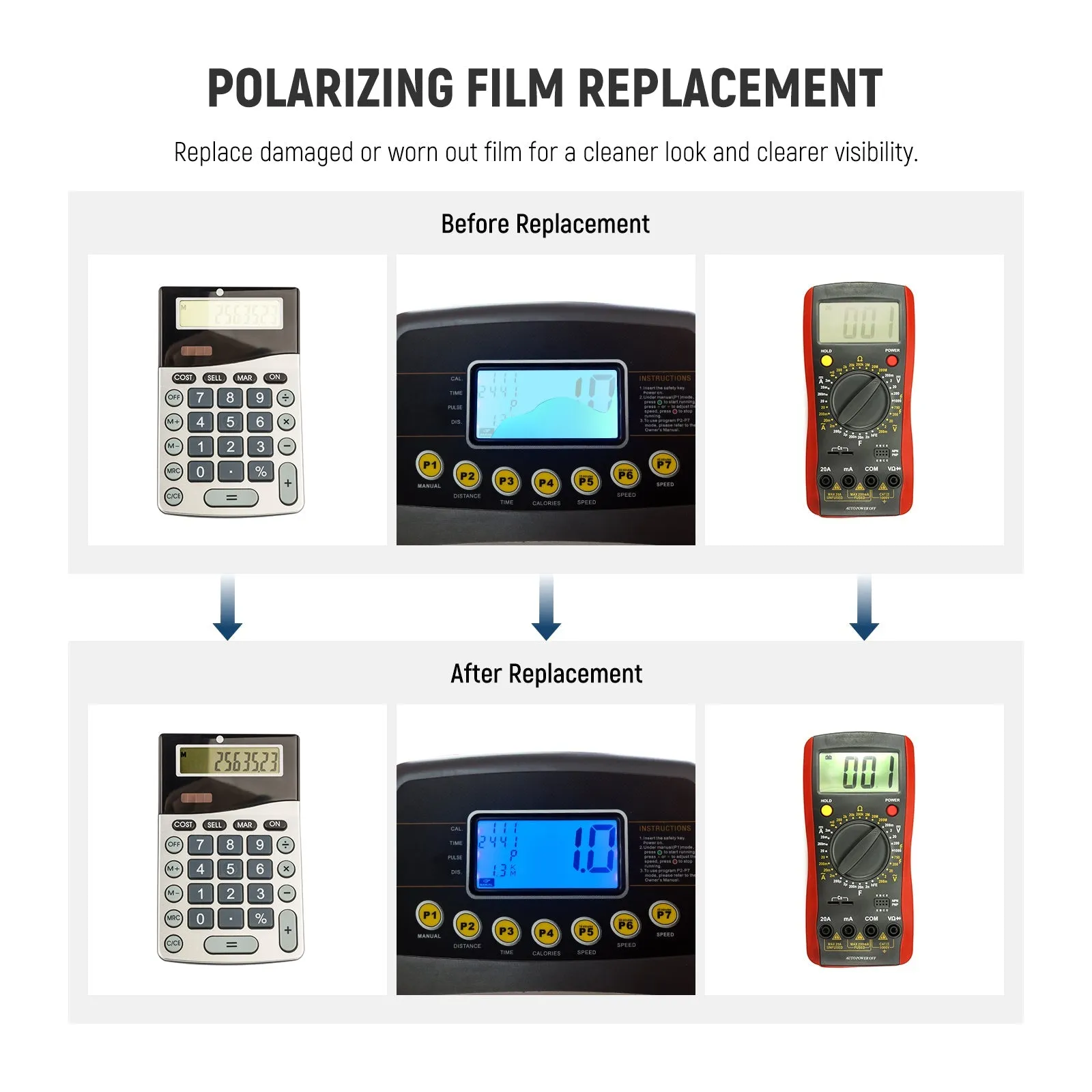 NEEWER FL-35 2PCS Linear Polarizing Film with 0° Line