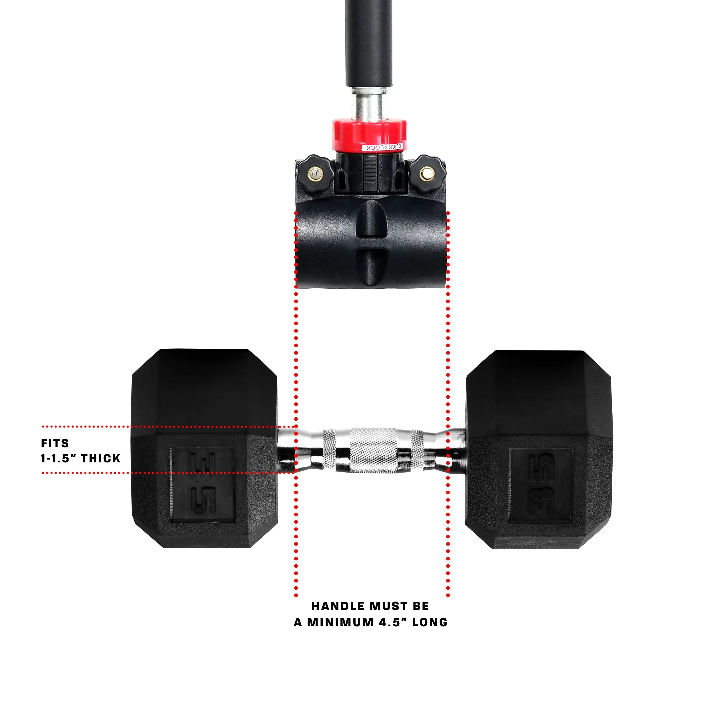 PRCTZ Training Modular Barbell - Home Fitness Dumbbell to Barbell Converter