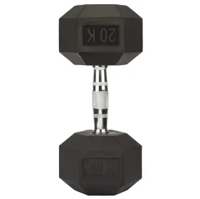 Rubber Hex Dumbbell 20kg