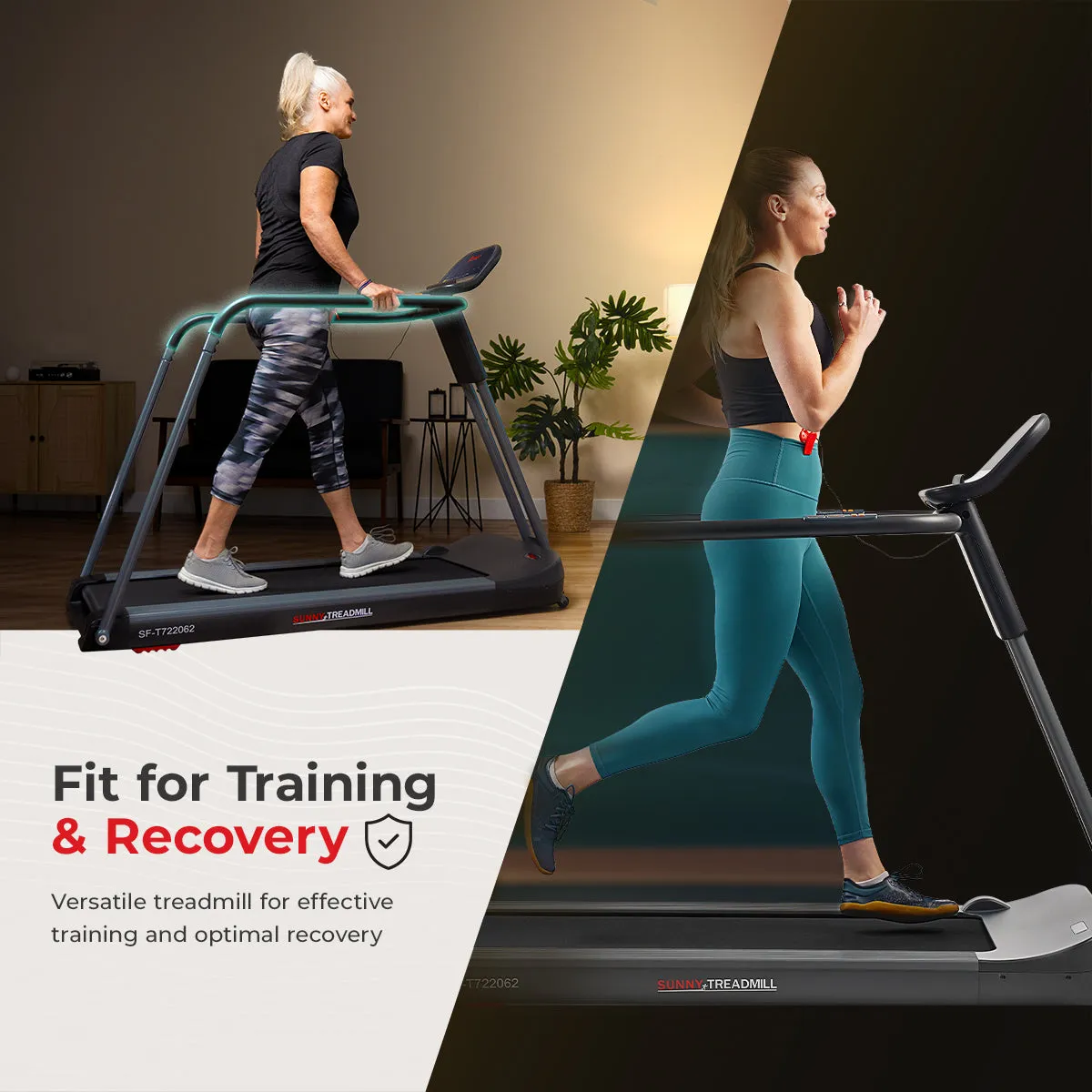 Smart Motorized Treadmill with Handrails