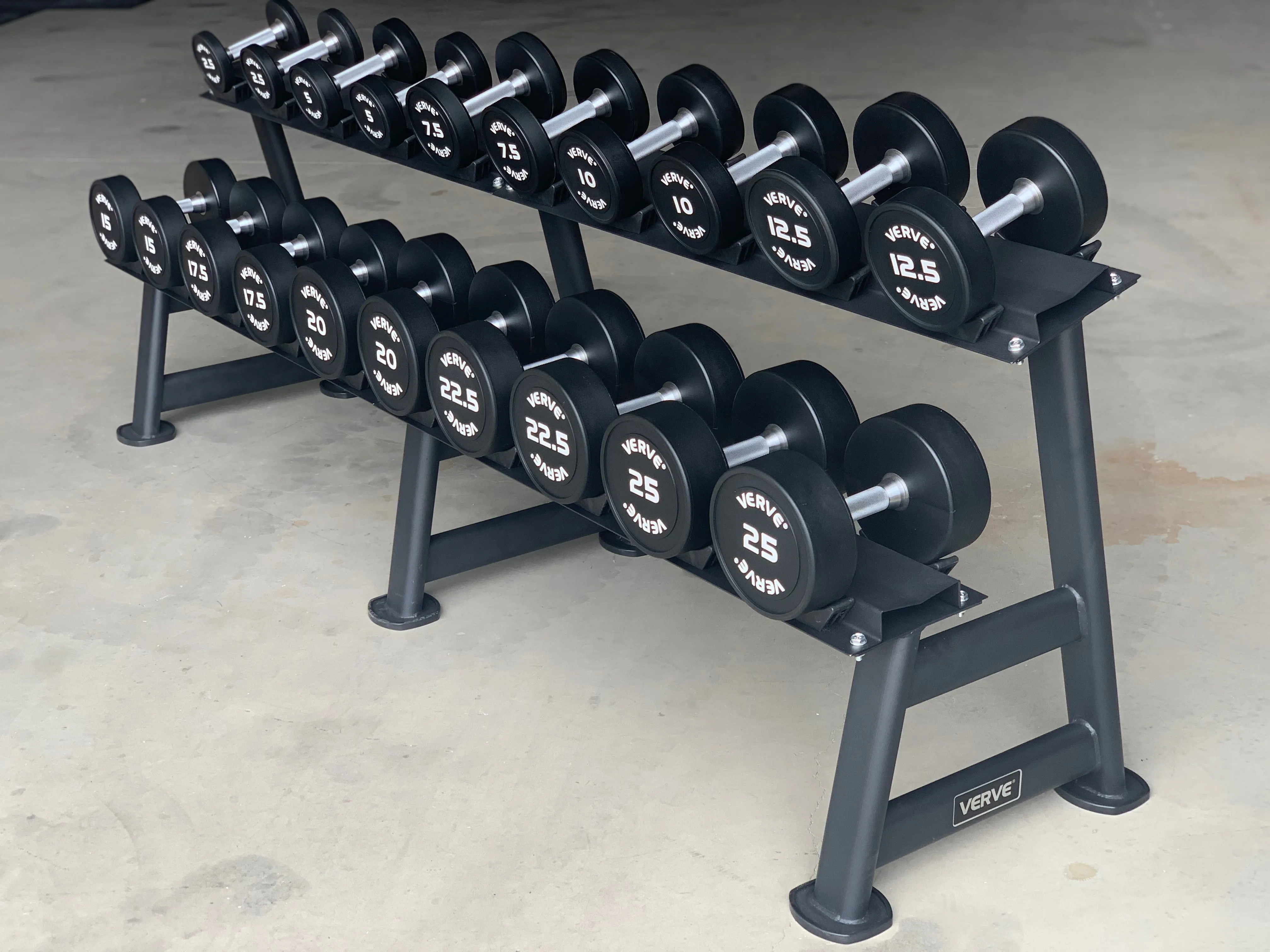 VERVE Large Dumbbell Rack to display 20 Dumbbells