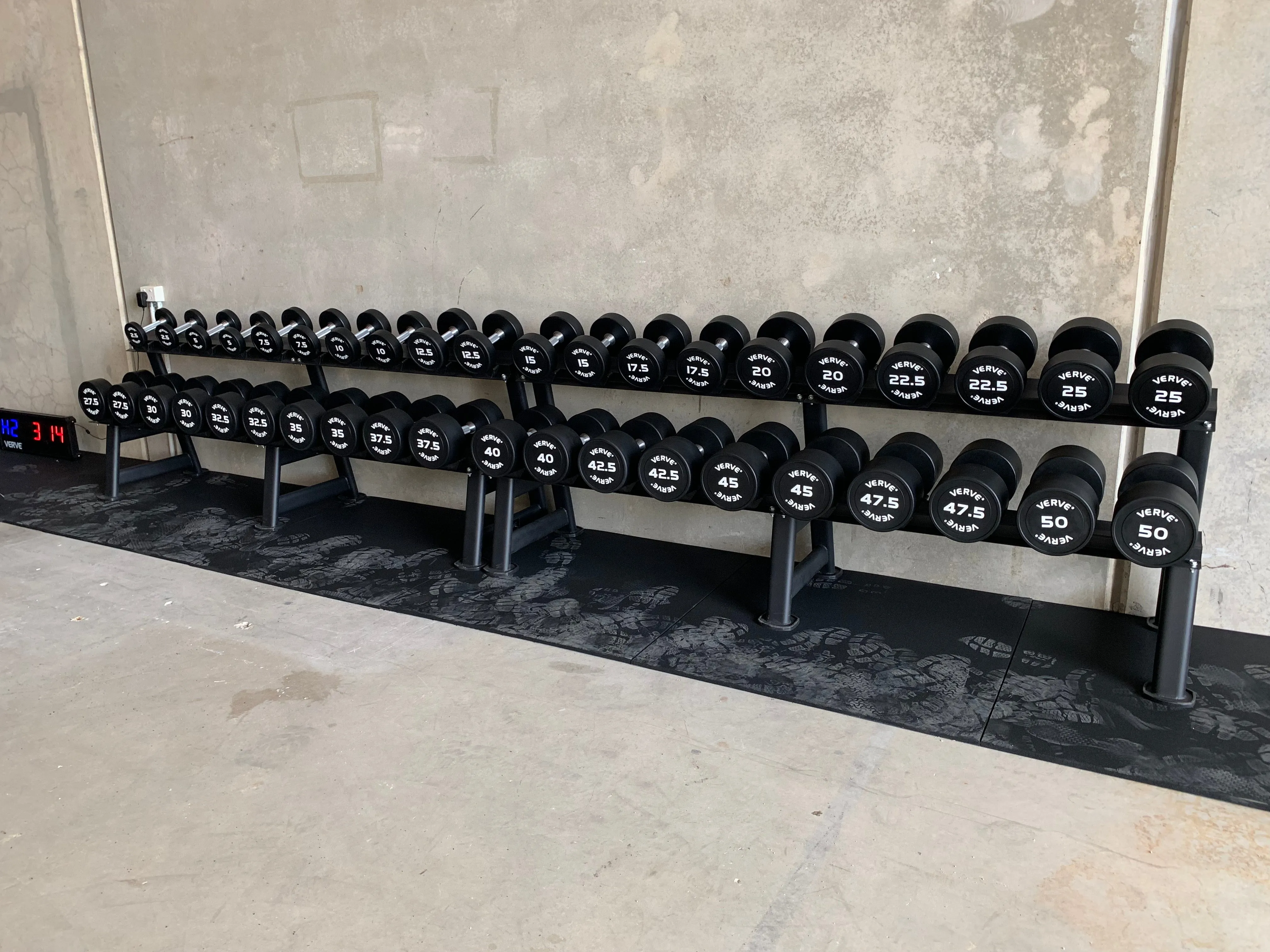 VERVE Large Dumbbell Rack to display 20 Dumbbells