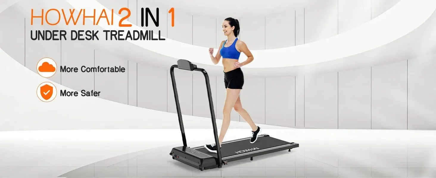 Walking Pad Treadmills for Home with 2.5HP, Speed 6.2-7.6MPH Walking Pad with Handle Bar, Treadmill, Remote