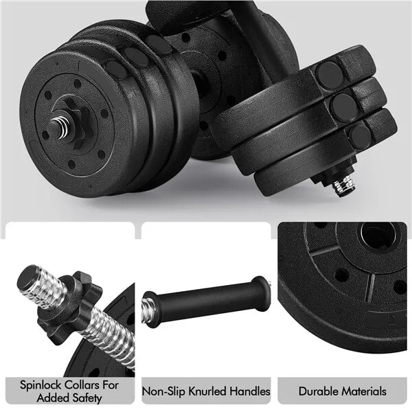 Yaheetech Dumbbell Weights Set Adjustable Dumbbells