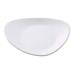 Yanco MO-108 Moderne 8" Triangular Plate, White Melamine - Pack of 48